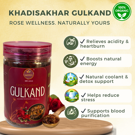 Traditional Khadi Sakhar Gulkand (300gm)