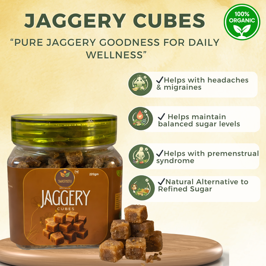 Natural Jaggery Cubes (220gm)
