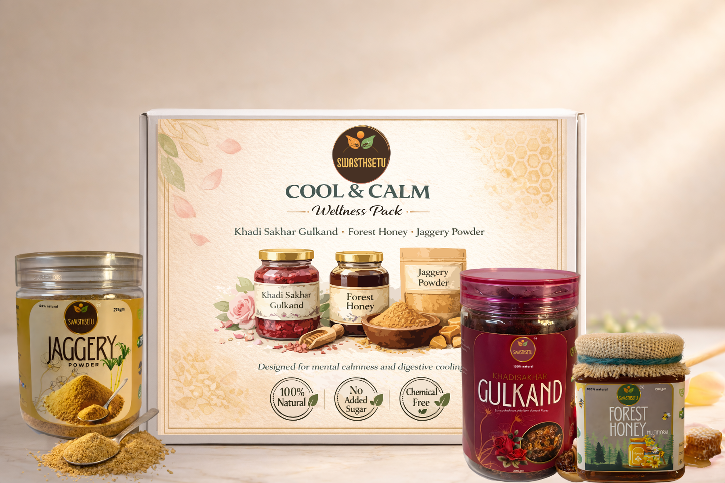 Cool & calm wellness pack-Calm Mind, Cool Body & Digestive Balance