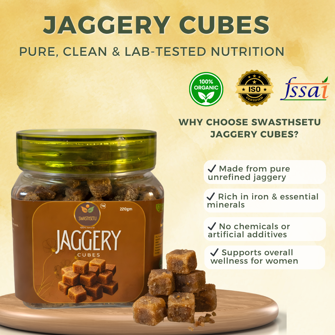 Natural Jaggery Cubes (220gm)