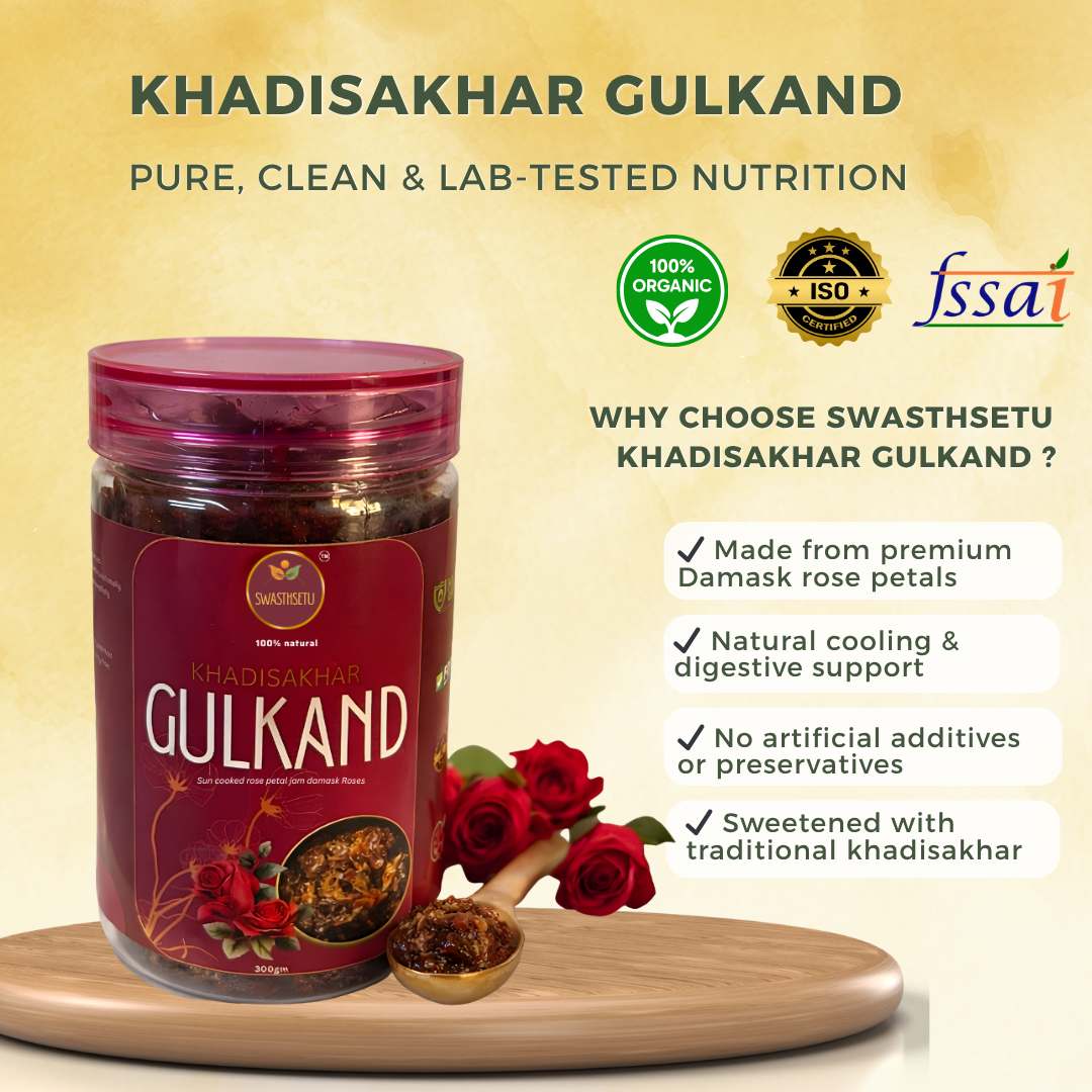 Traditional Khadi Sakhar Gulkand (300gm)