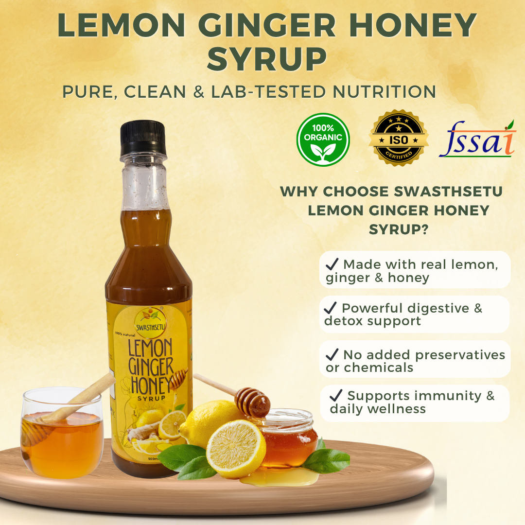 Lemon Ginger Honey Syrup (500ml)