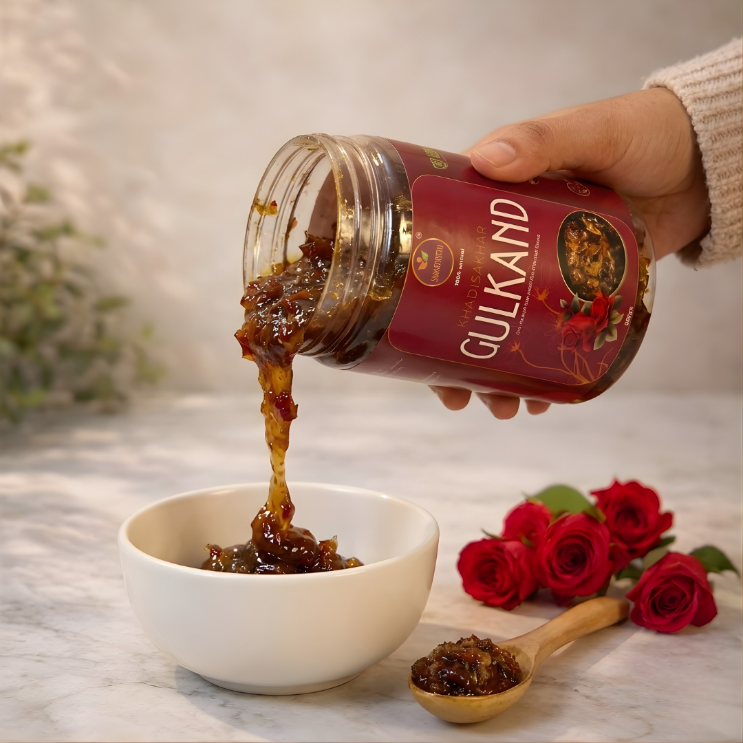 Traditional Khadi Sakhar Gulkand (300gm)